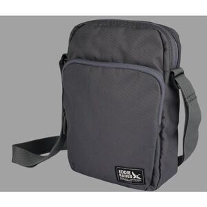 NWT Eddie Bauer Charcoal gray crossbody Bag men or women gender neutral JASPER